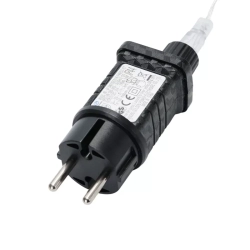 Niskonapięciowe lampki choinkowe 100led kształcie płatków śniegu i gwiazdek 10m ciepłe